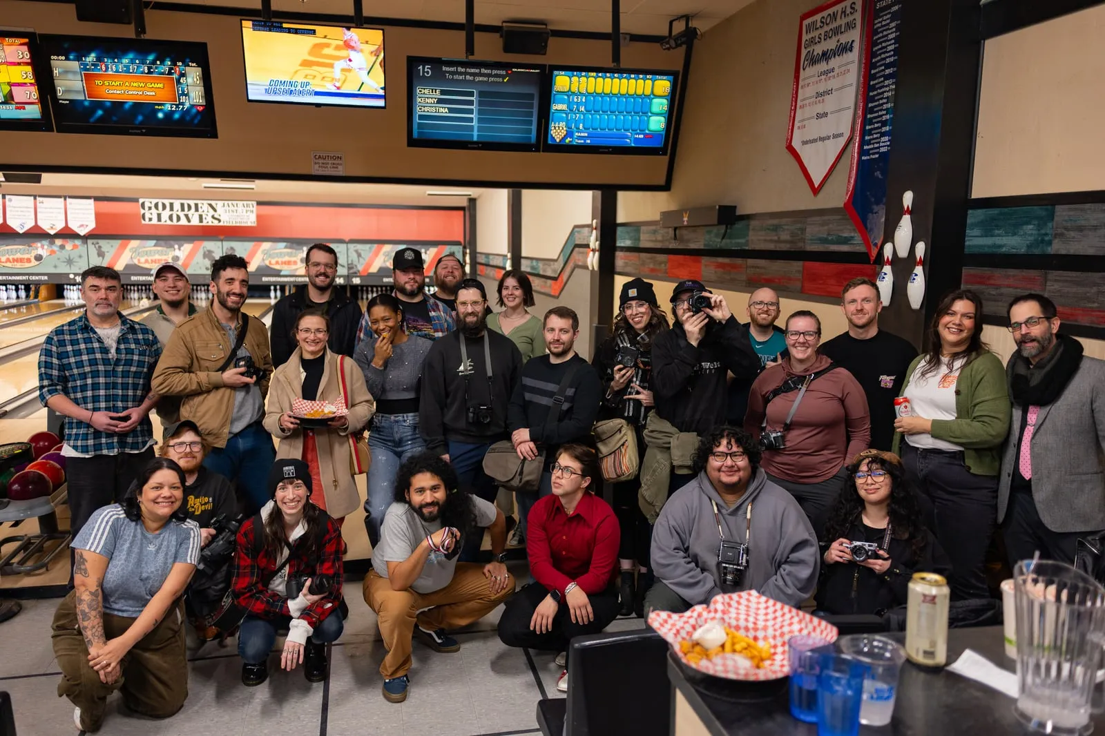 Club members at Bowling Meetup