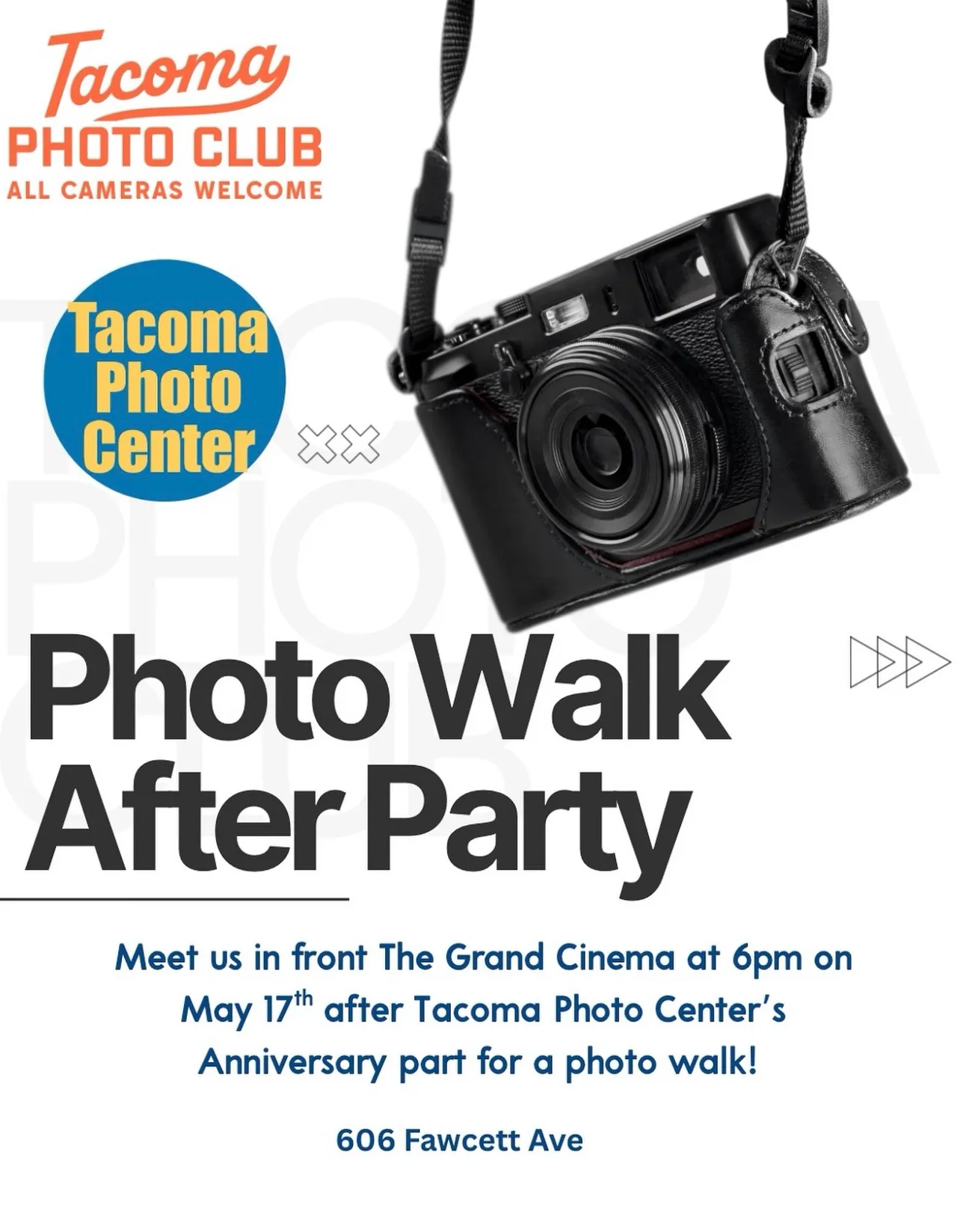 Flier for Photo Walk After Party