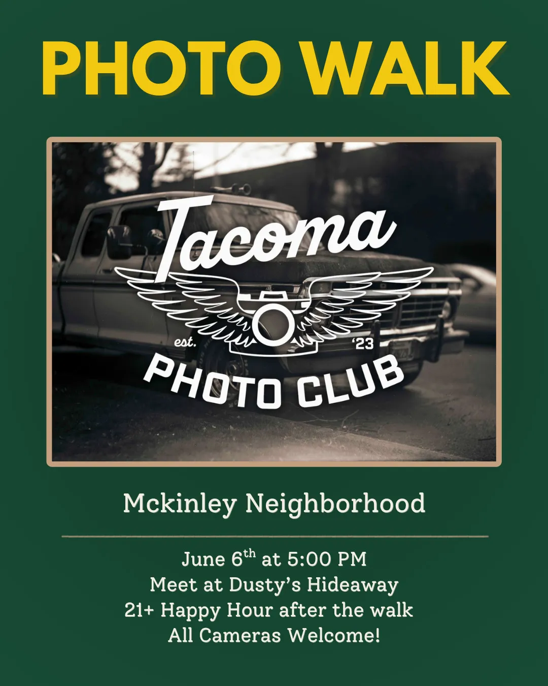 Flier for McKinley Photo Walk