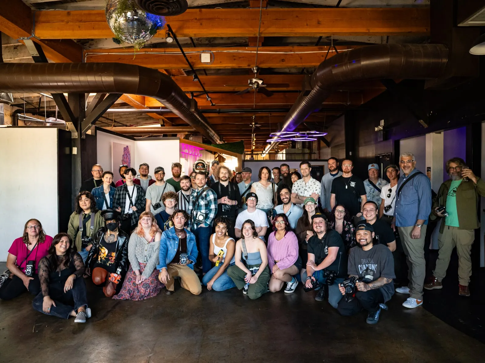 Club members at One Year Anniversary Party